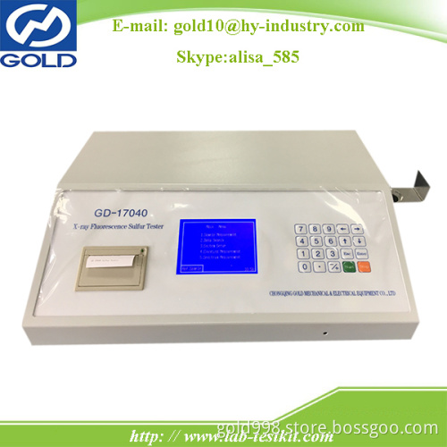 X-ray Method Sulfur Content Analyzer